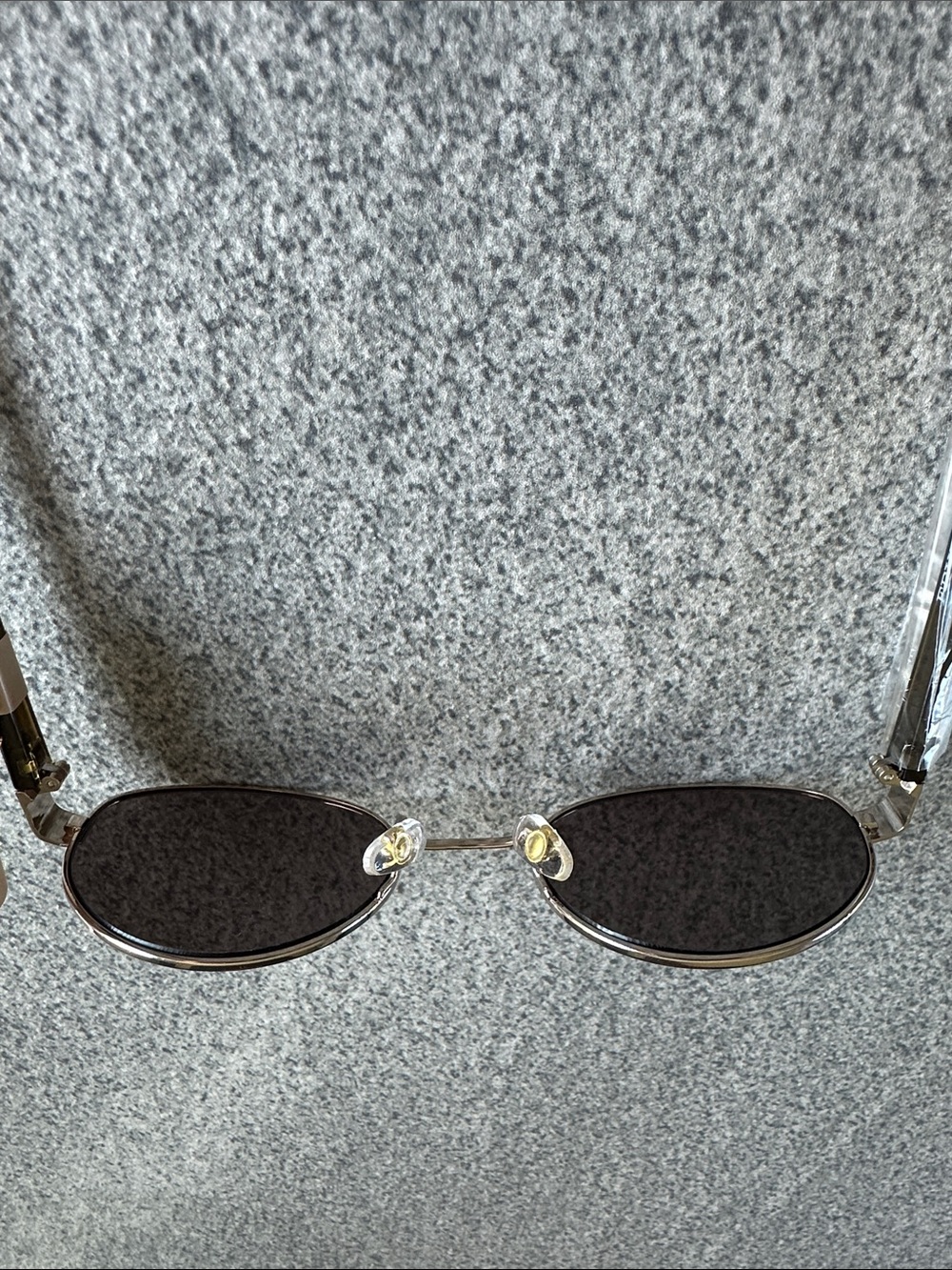 NWT FRYE Savannah Women’s Sunglasses in Olive Gold Slim Oval Metal Frame No Case - Picture 7 of 14